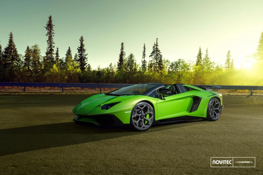 Lamborghini Aventador LP750-4 Superveloce Roadster by Novitec on Vossen Wheels (NV1) '2017